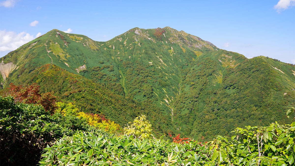 白毛門から眺めた上州朝日岳