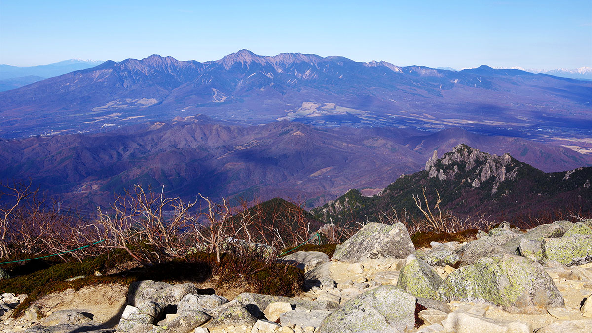 金峰山から眺めた八ヶ岳