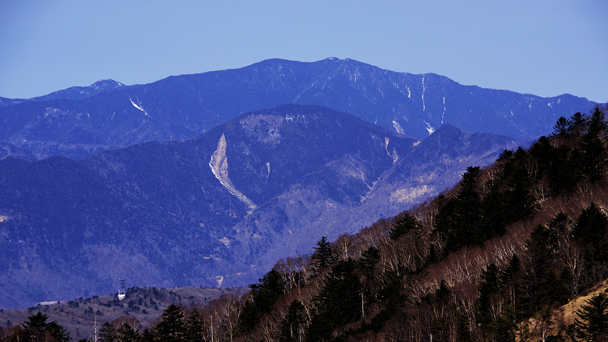 賽の河原付近から眺めた国師ヶ岳