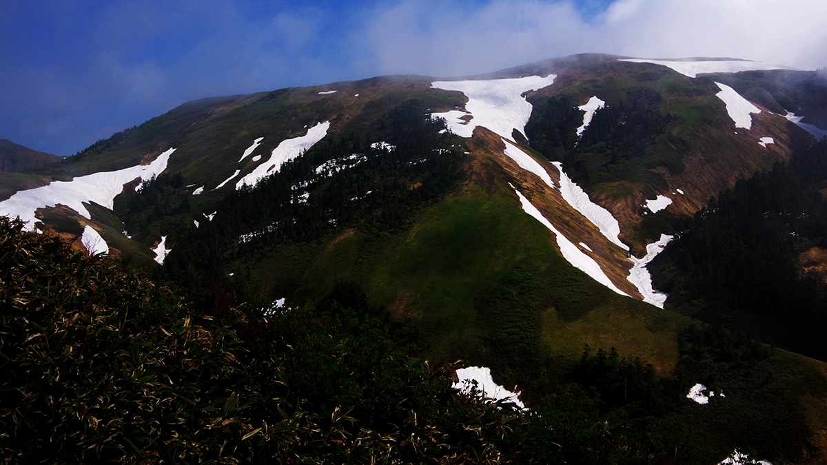 前巻機山から眺めた巻機山