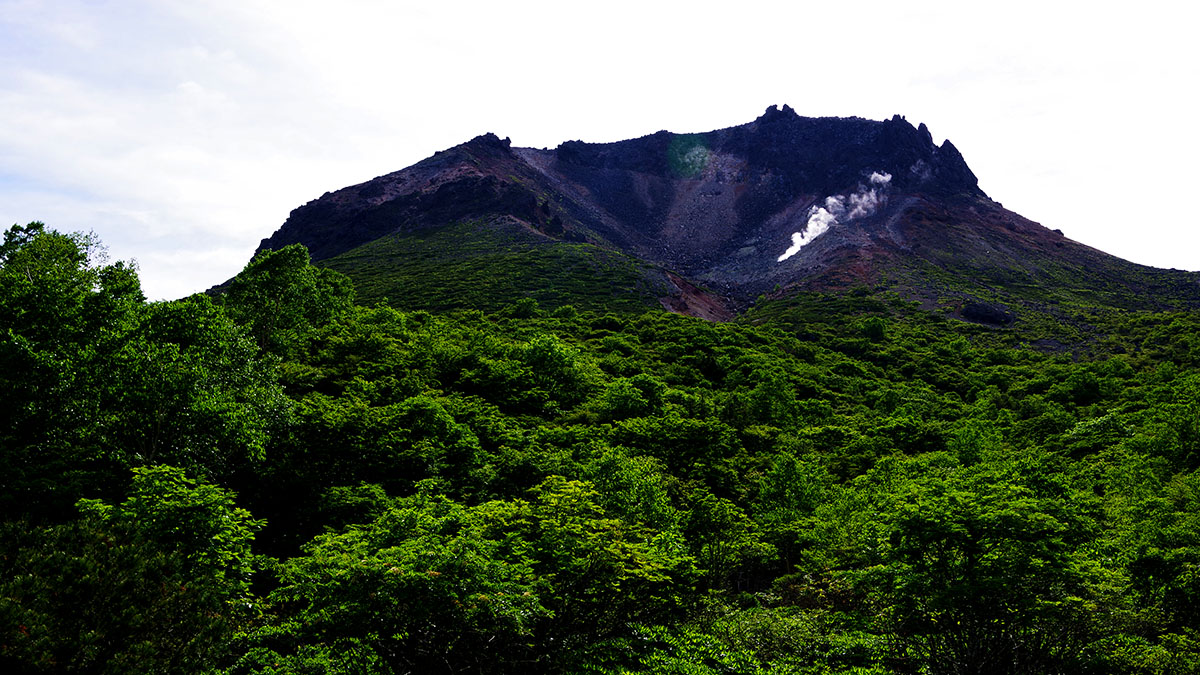 姥ヶ平から眺めた茶臼岳