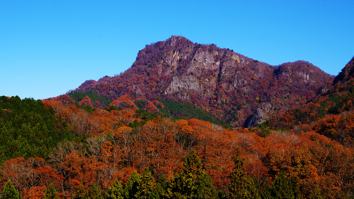 つつじヶ丘から眺めた奥久慈男体山