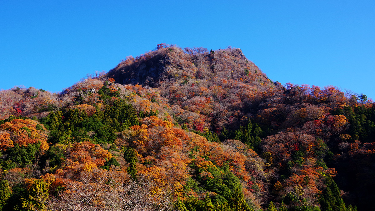 長福地区から眺めた奥久慈男体山