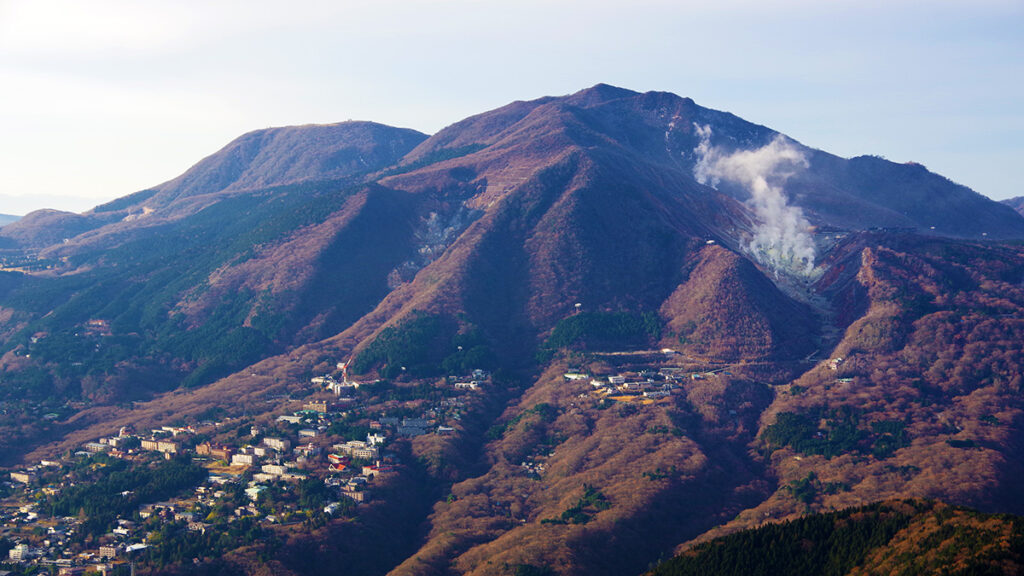 明神ヶ岳から眺めた箱根山