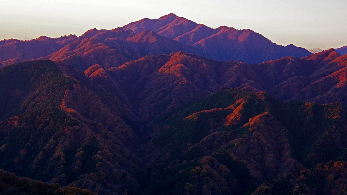高取山から眺めた大山