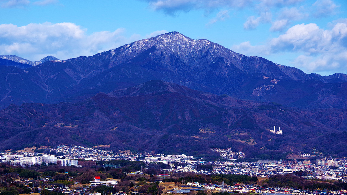 湘南平から眺めた大山
