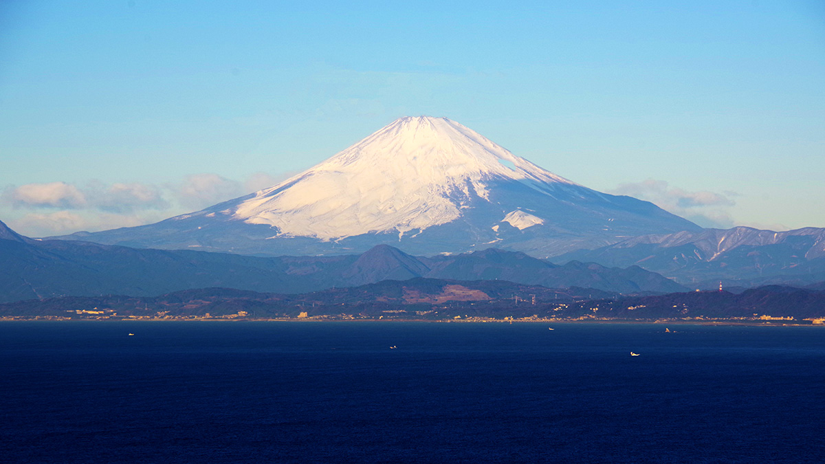 仙元山から眺めた富士山