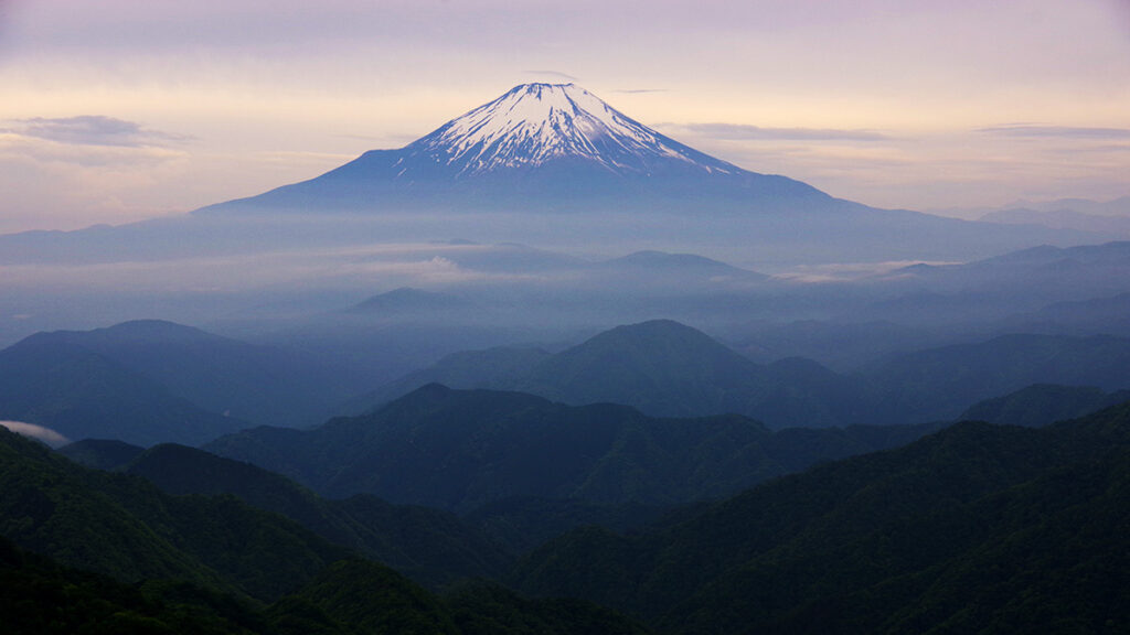 塔ノ岳から眺めた富士山
