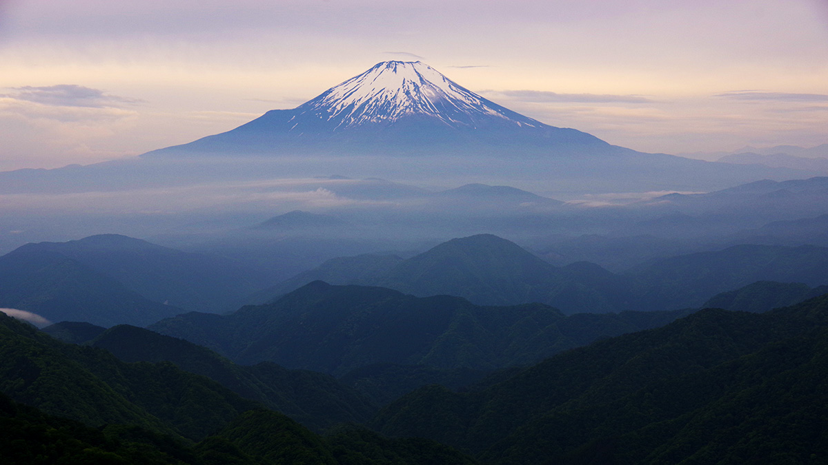 塔ノ岳から眺めた富士山