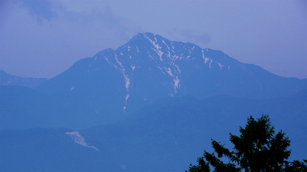 観音平から眺めた甲斐駒ヶ岳