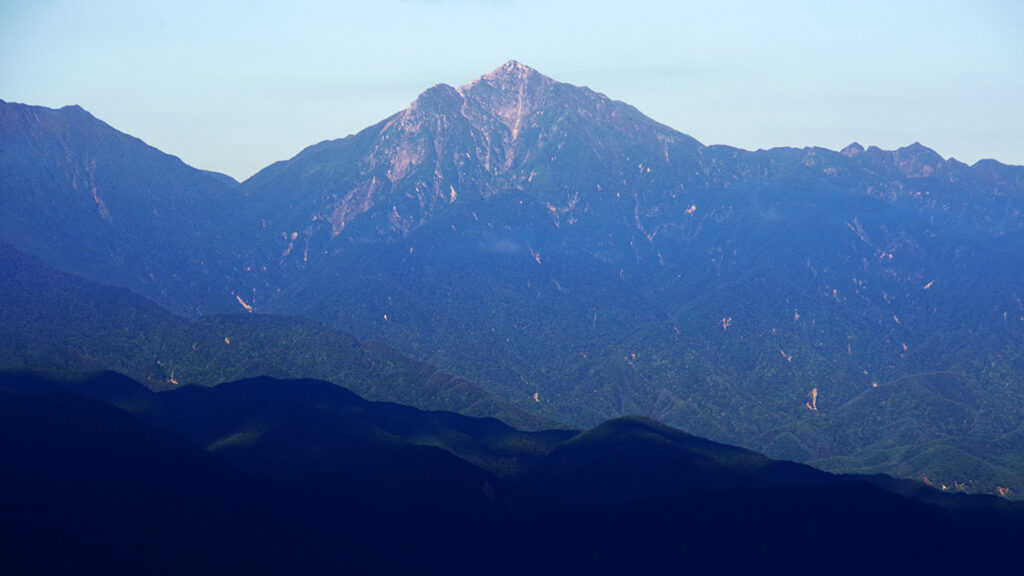 羅漢寺山から眺めた甲斐駒ヶ岳