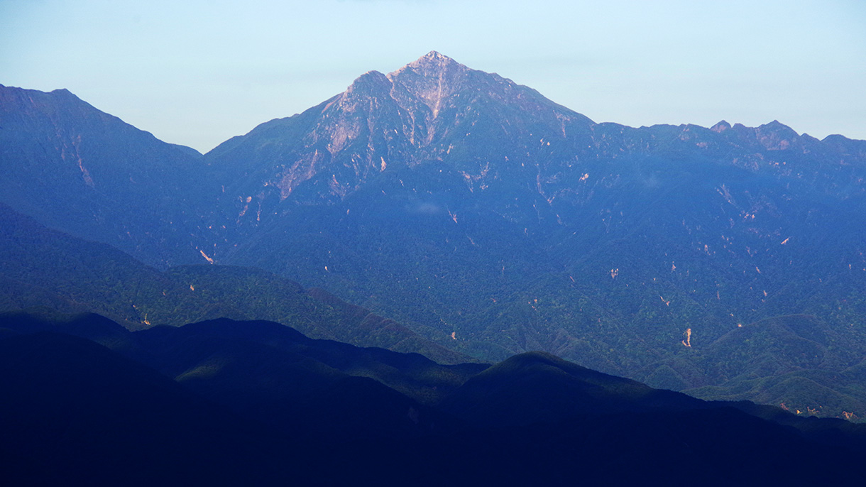 羅漢寺山から眺めた甲斐駒ヶ岳