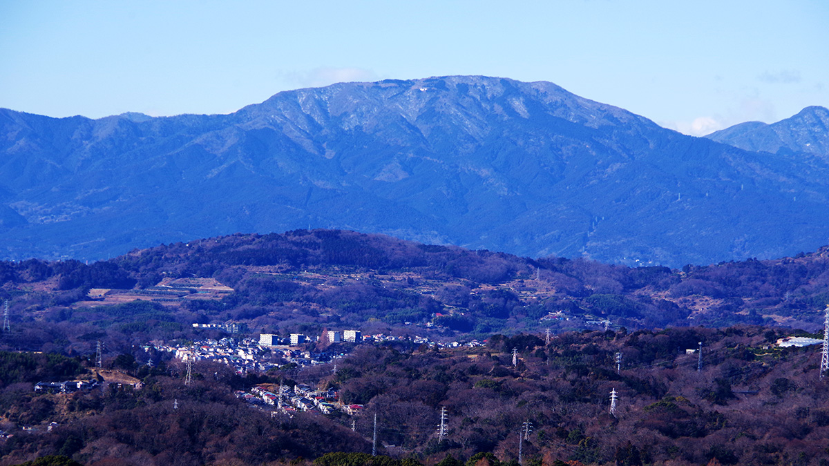 湘南平から眺めた明神ヶ岳