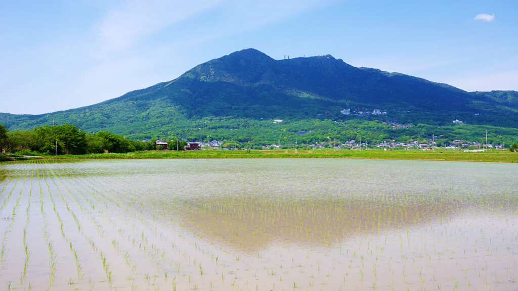 筑波霞ヶ浦りんりんロード筑波山ビューポイント付近から眺めた筑波山