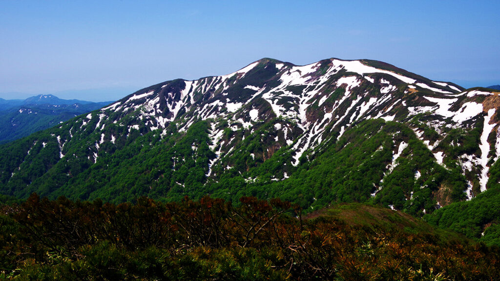 根菅岳から眺めた和賀岳