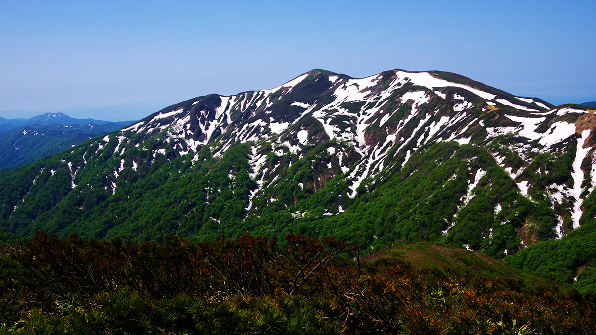 根菅岳から眺めた和賀岳