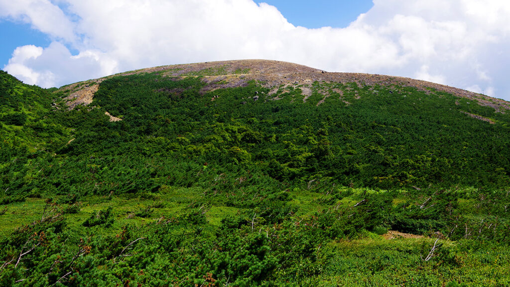 酸ヶ平から眺めた一切経山