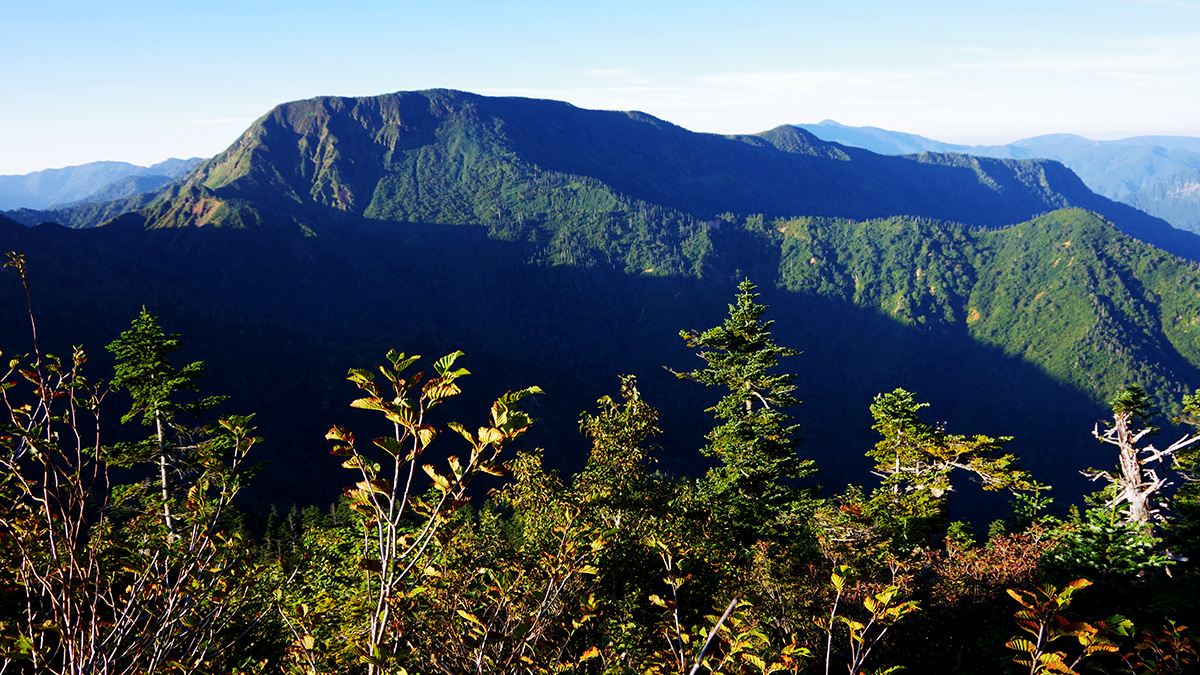 霧ノ塔から眺めた苗場山