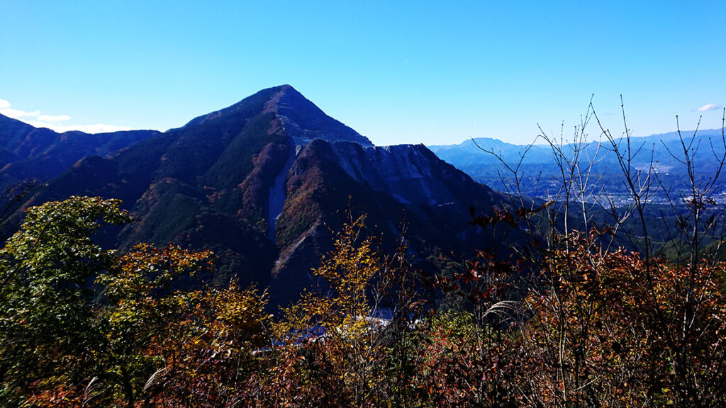 焼山付近から眺めた武甲山
